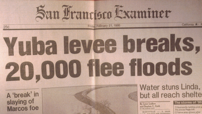 1986 Yuba levee headline