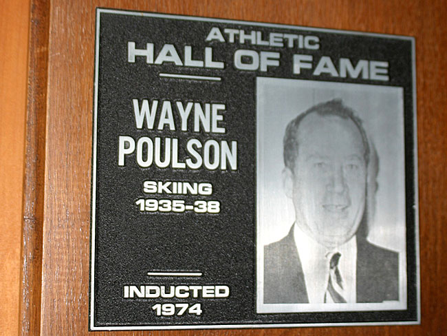 W. Poulsen ski award plaque (Website)