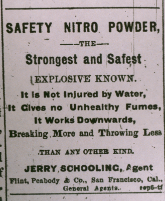 Nugget #147 A 1881 Nitro Powder Ad