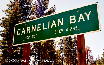 Nugget #150 A Carnelian Bay sign