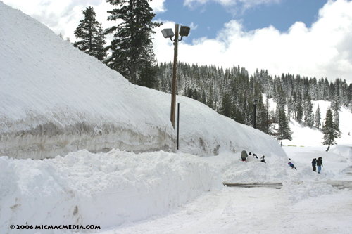 Nugget #65 C 4-17-06 Snow berm at Boreal ski resort ID Nugget #65 C 4-17-06 Snow berm at Boreal ski resort ID